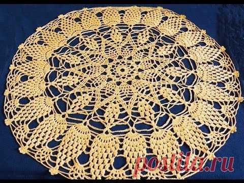 Читаем схему салфетки крючком ч 1 (Read scheme napkins crochet part 1) — Яндекс.Видео
