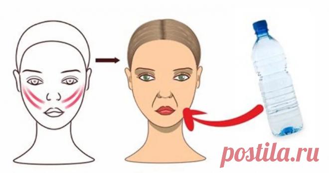 Бутылка 0,5 и подтянутое лицо без оплывшего овала и носогубок, увеличиваем губы Как бутылка поможет мышцам лица и как делать упражнение с ней