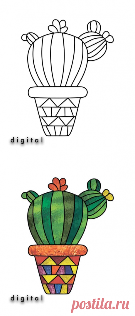 Suculentas con patrones de vidrieras • Patrones de vidrieras y atrapasoles