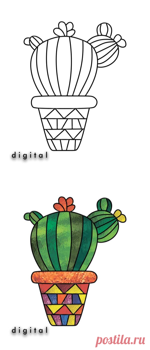 Suculentas con patrones de vidrieras • Patrones de vidrieras y atrapasoles