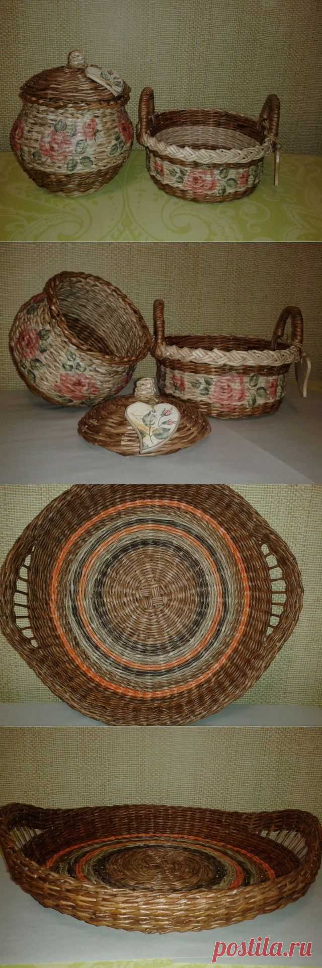 Наплелось / Поделки из бумаги / Плетение из бумажной лозы