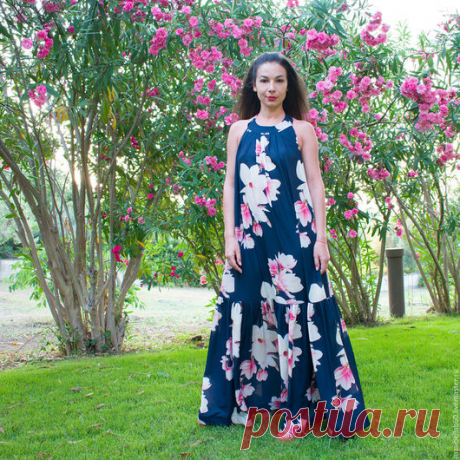 Платье макси с цветочным принтом - "MAGNOLIA"
* Бесплатная доставка по всей России!