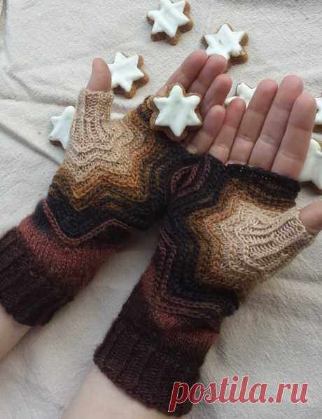 Митенки Knitting and so on: sees_all_colors
