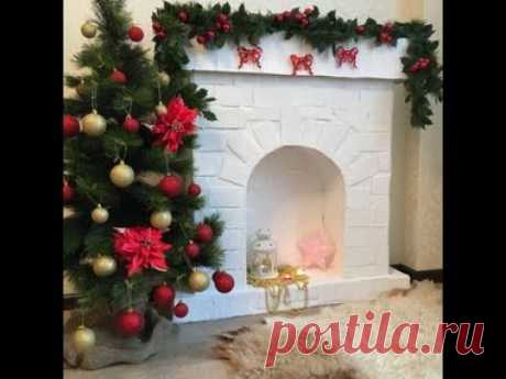 МК: "Фальш-камин из картона 98*96см. ".Подробная техника и замеры\Cardboard fireplace