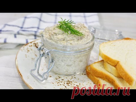 Паштет из курицы и грибов. Полезный завтрак из куриного паштета.
