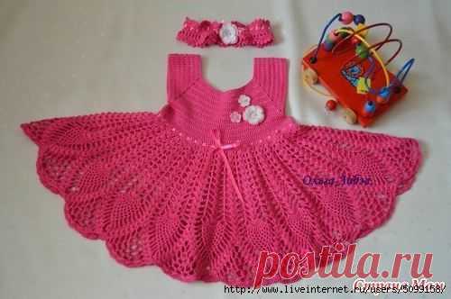 платье для девочки крючком - Самое интересное в блогах