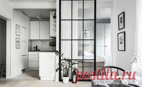 Дизайн малометражки: как сделать отдельную спальню на кухне (37 кв. м)