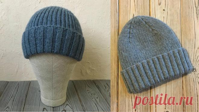 ВЯЗАННАЯ ЗИМНЯЯ МУЖСКАЯ ШАПКА Смотрите мои другие видео:ВЯЗАНАЯ ШАПКА 