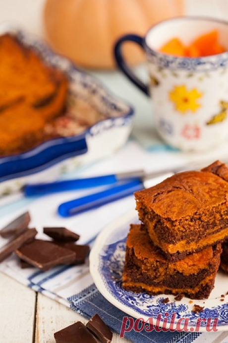 Мраморные тыквенные брауни от Марты Стюарт - в поисках ВКУСОВЫХ ощущений......