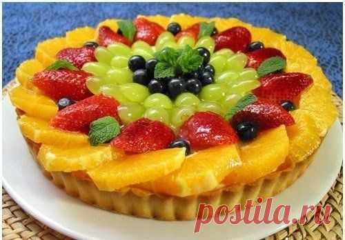 Фруктовый пирог с ягодами / Райская пища
