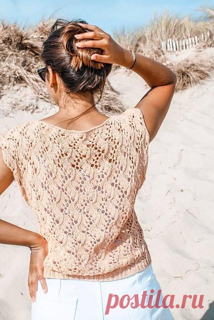 Красивый топ спицами