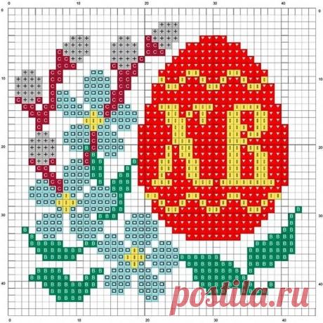 Пасхальная вышивка схемы, которые быстро сделать.