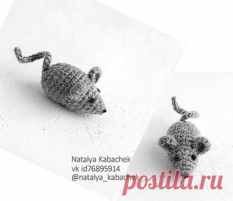 Маленькая Мышка крючком. Амигуруми схемы и описания. Автор: Наталья Кабачек | IRINELY.ART