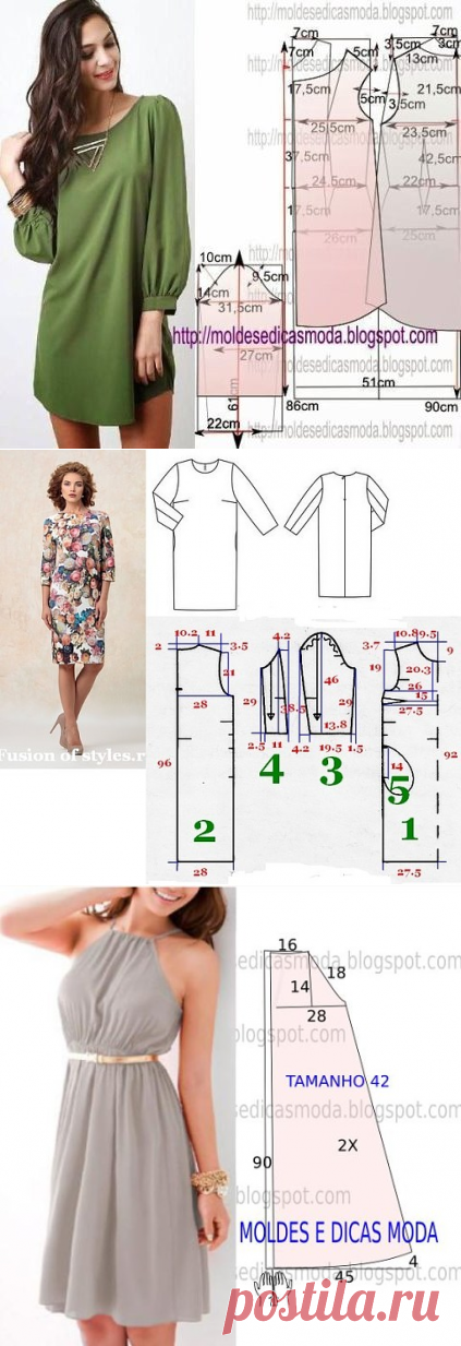 Простые выкройки летних платьев 8