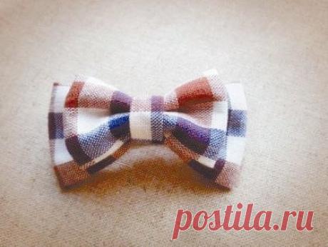 Быстрый способ сделать красивый бантик из ткани. МК.
#бантик@handmade_blog