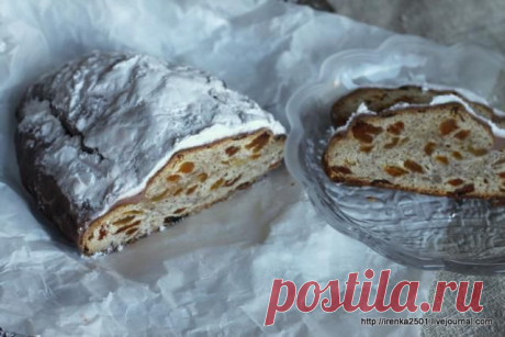 Чай и разговоры - Штоллен с курагой (короткой выдержки)