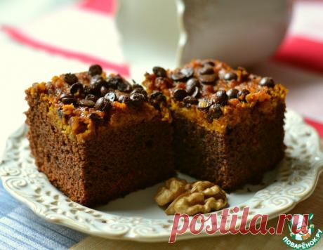 Пирожное брауни с тыквой