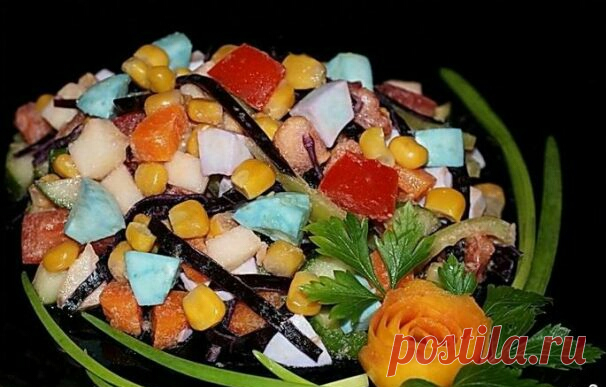 Салат Кубик Рубик