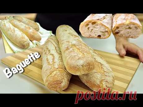 БАГЕТ 🥖 ХРУСТЯЩИЙ ХЛЕБ с пузырьками 🥖 рецепт от Всех за столом
