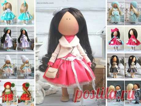 Decor Doll Handmade, Nursery Interior Doll, Portrait Custom Doll, Unique Collection Doll, Fabric Rag Doll, Textile Love Doll by Margarita Hello, dear visitors!  This is unique magic doll created by Master Margarita Hilko (Kiev, Ukraine). This doll is sold and photos are given as examples of possible doll. New doll will be made with some changes in color and\or accessories, keeping the main style, but we can assure you will love your