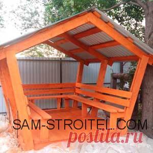 Беседка своими руками для дачи: размеры, фото пошаговой постройки Решил построить деревянную беседку своими руками на даче. Далле фото и описание постройки беседки...