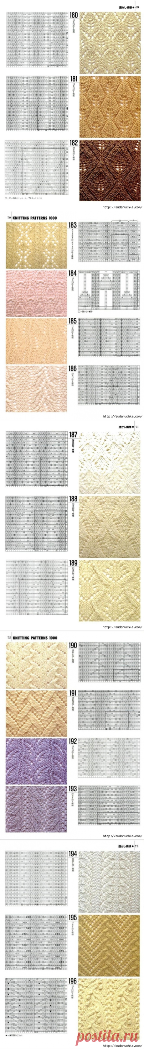 "1000 KNITTING PATTERNS BOOK".Книга по вязанию. Часть 1.