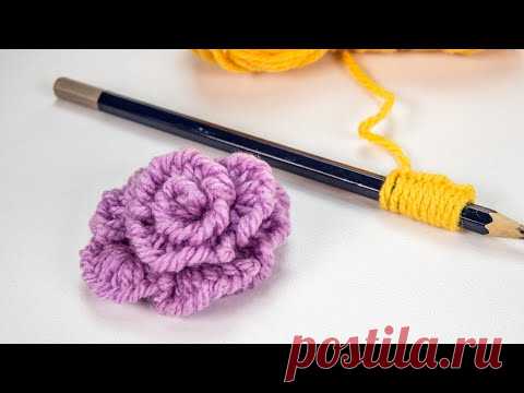 Making Woolen Flower: Easy Handmade Roses with Wool Yarn