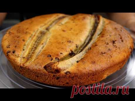 Простой БАНАНОВЫЙ ПИРОГ на скорую руку Необыкновенно нежный и вкусный!