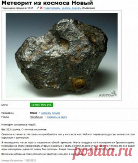 Доска онлайн обьявлений: 20 уморительных объявлений на Avito