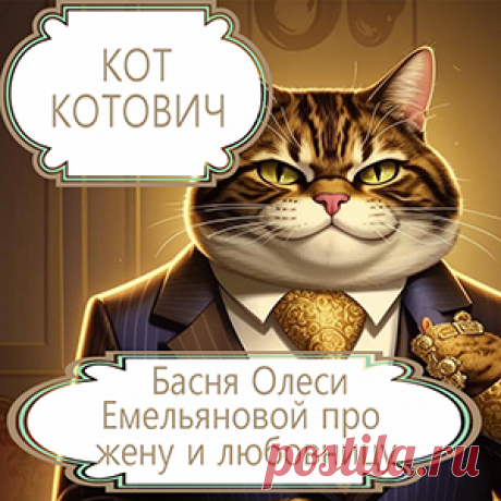 Люди, привыкшие думать только о себе, поступая с другими плохо и непорядочно, никогда не думают о том, что за это рано или поздно придется заплатить высокую цену. Именно такую поучительную историю про Кота Котовича, который врал и жене и любовнице, расскажет вам эта современная аллегорическая басня в стихах.
