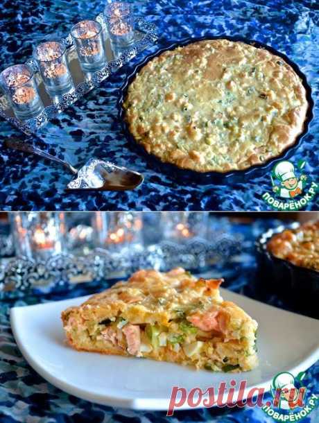 Рыбный пирог с рисом - кулинарный рецепт