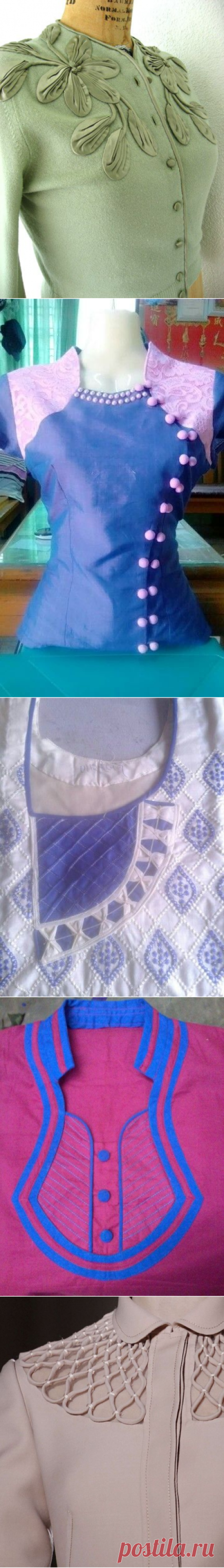 How to make different types of kurtha neck - Simple Craft Ideas