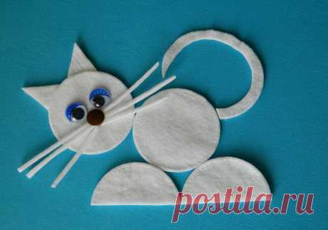 Поделки из ватных дисков — Сделай сам, идеи для творчества - DIY Ideas