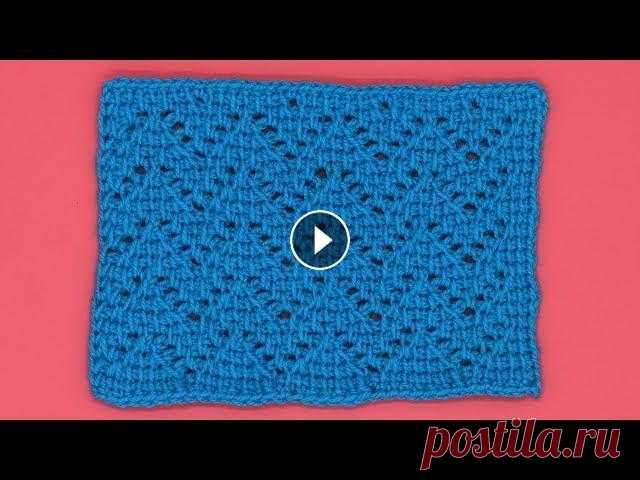 Узор волна тунисским крючком. Тунисское вязание. Вязание узора крючком. Crochet pattern. Узор волна тунисским крючком красивый и нужный. В этом видео я покажу некоторые обозначения тунисского вязания, которые присутствуют в данном узоре. И...