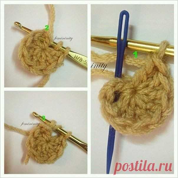 Нежный плед с объёмным рисунком крючком