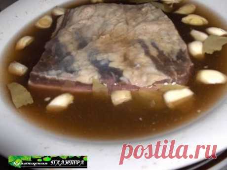 Маринованное сало по-литовски.