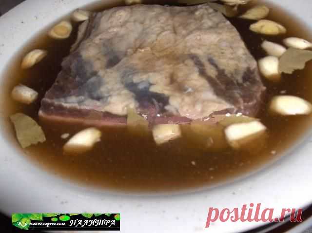 Маринованное сало по-литовски.