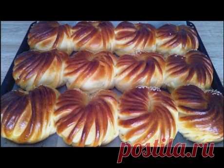 Булочки с творожной начинкой! Пышные и румяные! / Buns with cottage cheese!