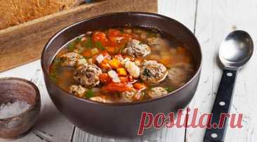 Вкусный суп с фрикадельками и фасолью — Домашние заботы
