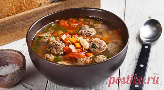 Вкусный суп с фрикадельками и фасолью — Домашние заботы