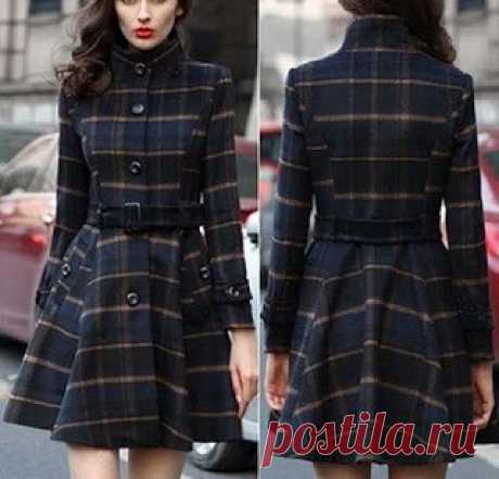 Выкройка платья, которую также можно использовать для пошива пальто 

Размеры 36-50(евро)