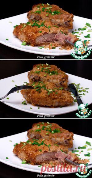 Свинина на пару в молотом обжаренном рисе - кулинарный рецепт