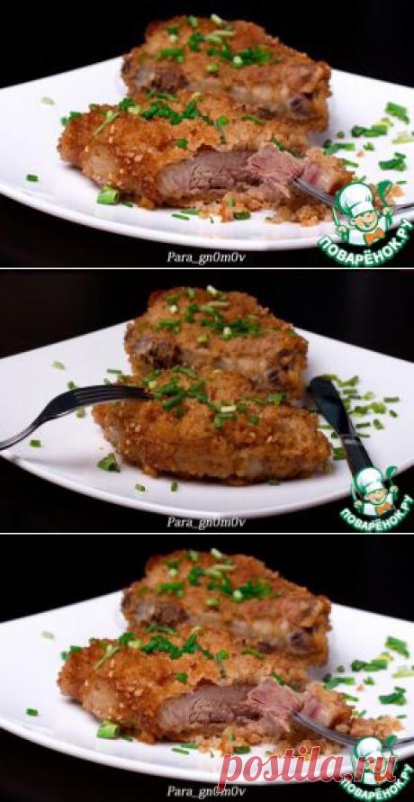 Свинина на пару в молотом обжаренном рисе - кулинарный рецепт