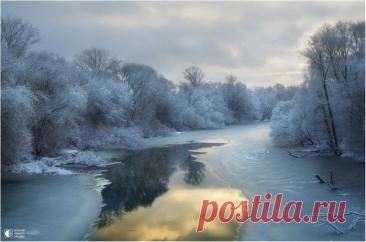 Зимнее чудо! Река Нара, г.Серпухов.