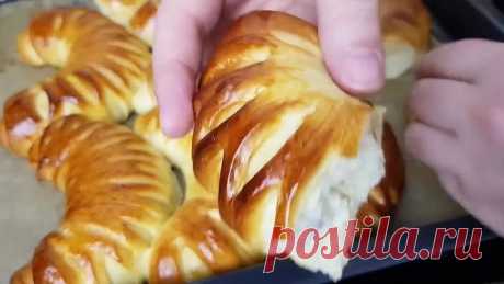 Мягкие и воздушные булочки с творогом