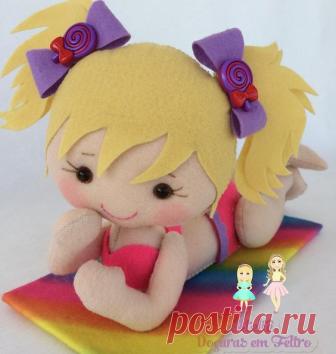 Bonecas de feltro - Criativo Ok