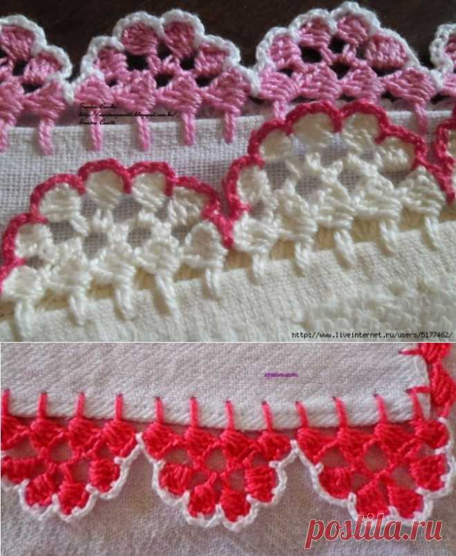Кайма крючком схемы и описание видео | HandMade