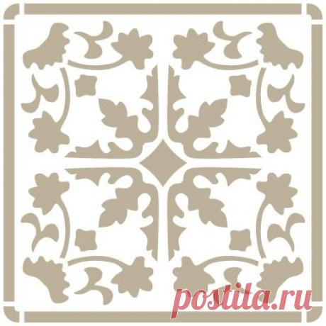 Stencil Mini Décoration Fond 072 carrelage Iberia 07 approximatives Tailles : Stencil Design Taille : 12 x 12 cm. Taille : 9,5 x 9,5 cm: Amazon.fr: Cuisine & Maison