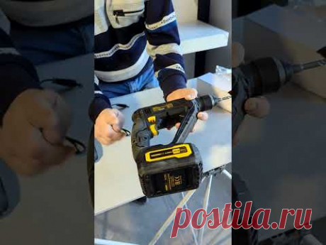 Тестируем Аккумуляторный перфоратор #new #diy #плитка