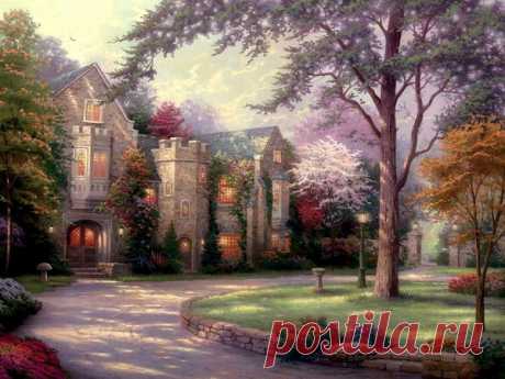 живопись Thomas Kinkade - 69 фото. Фотографии Валентин Иванов.